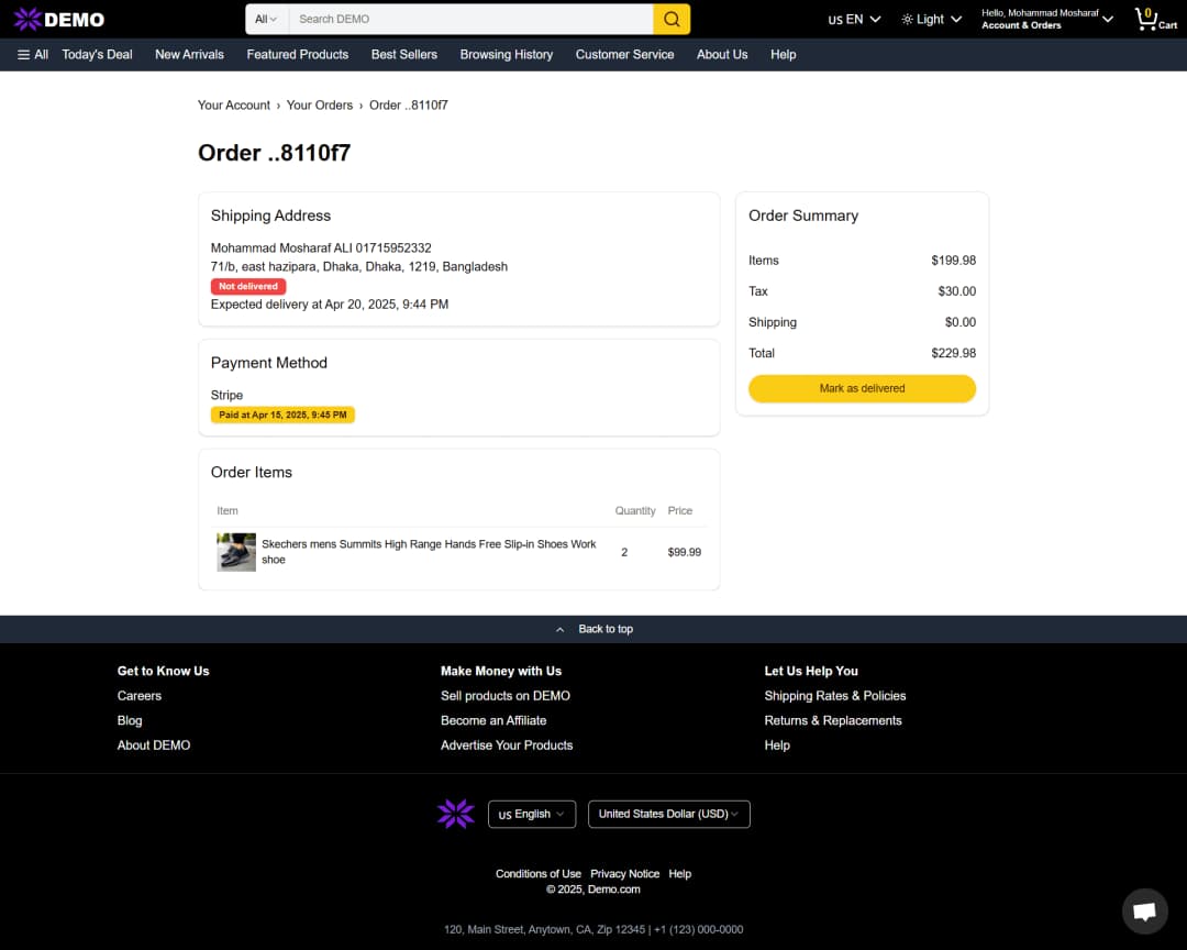 Nextjs Ecommerce Website